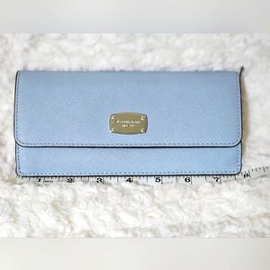 Michael Kors light blue wallet